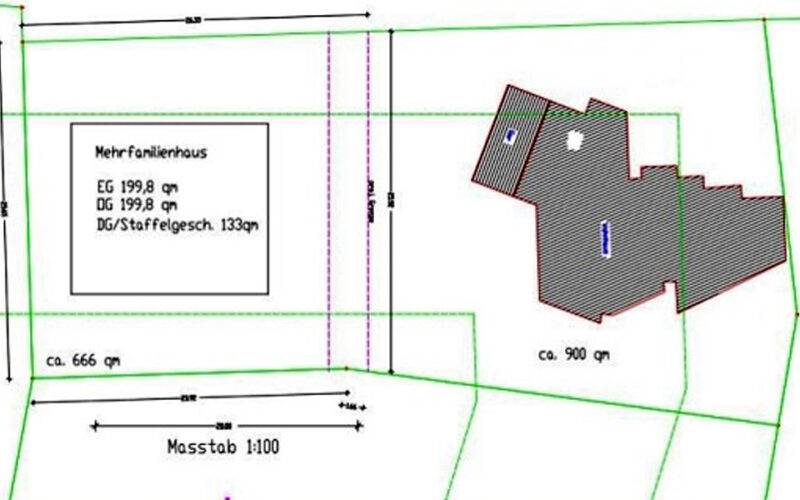 Architektenhaus in Pforzheim Bebauungsvorschlag – präsentiert von ImForum Immobilien