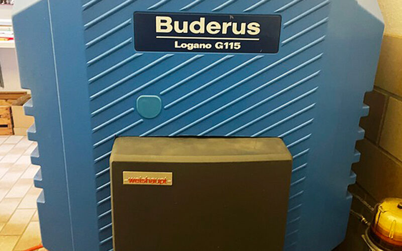 Moderne Buderus Heizungsanlage im Einfamilienhaus Fürth Odenwald