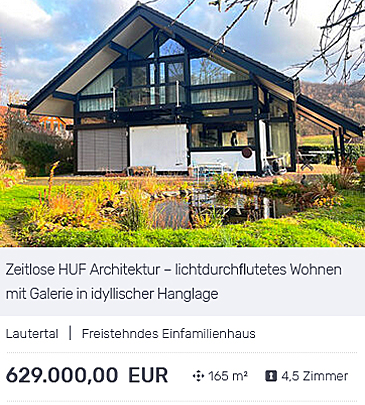 Slyder HUF Architektur